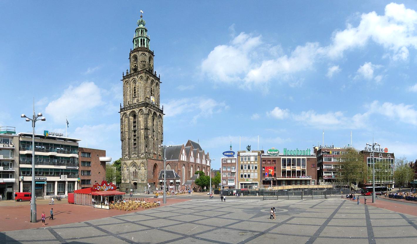 Photo Grote Markt en Groningen, Voir, Café, Boire, Quartier - #1