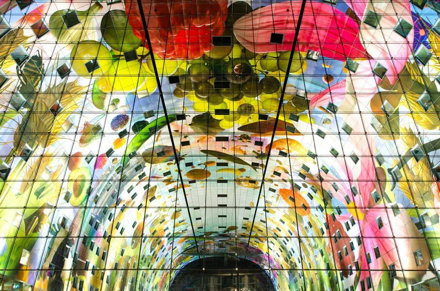 Photo Markthal en Rotterdam, Shopping, Gourmandise, Snack, Quartier - #1