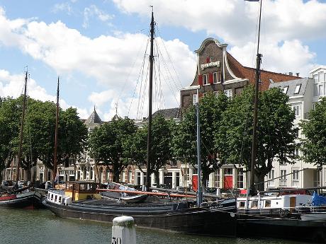 Photo Wolwevershaven en Dordrecht, Voir, Quartier, place, parc